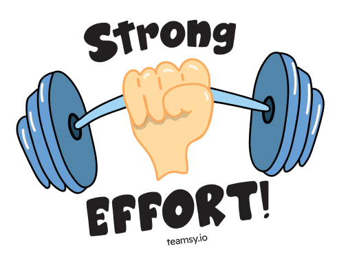 'Strong Effort' Sticker